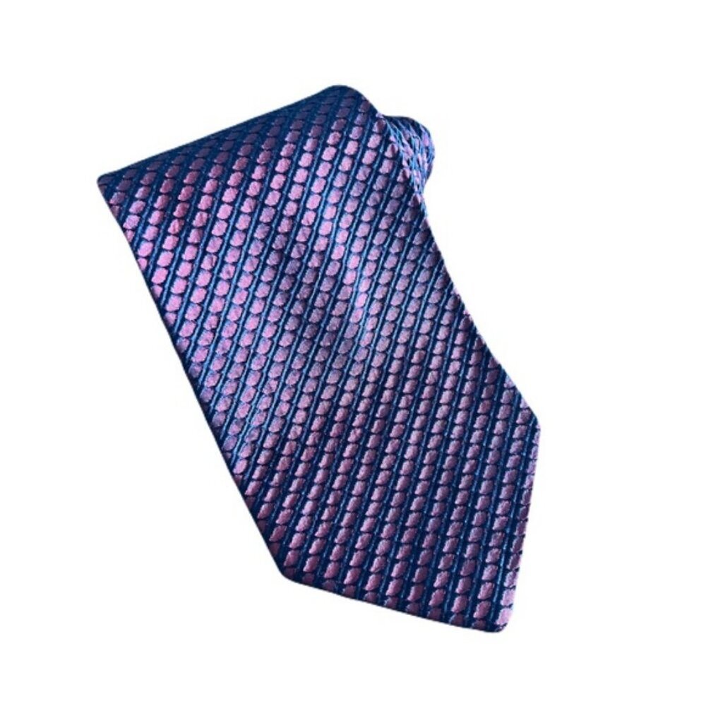 Valentino 57.5 x 4 Red with Geometric Pattern Mens Neck Tie